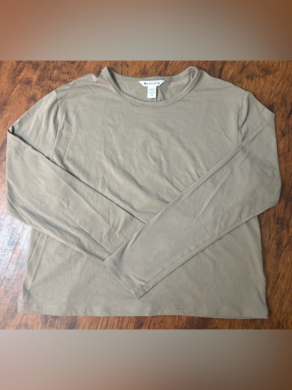 Athleta Men’s Long-Sleeve Crew Tee - Taupe Brown